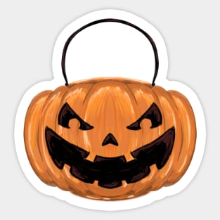 Pumpkin Pail Sticker